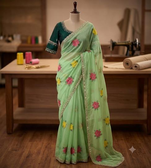 Svara rangoli silk indian saree wholesale
